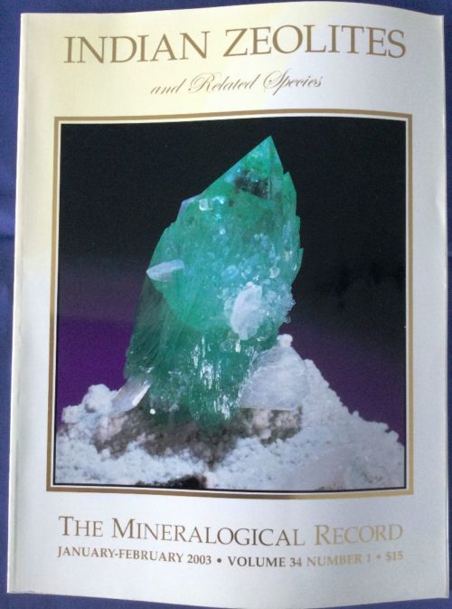 Indian Zeolites and related species Northern Mine Research Society