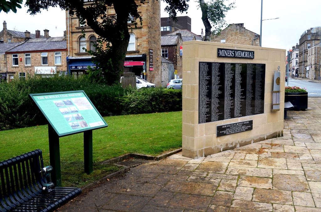 Miners Memorial - located outside Burnley Central Library